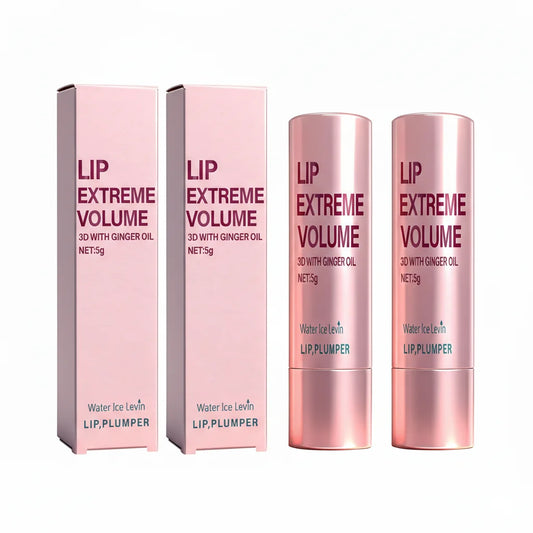 Plumping Lip Gloss Serum 5g with Ginger Oil - Moisturizing Non-Sticky Lip Care, Smooth & Voluminous Lips
