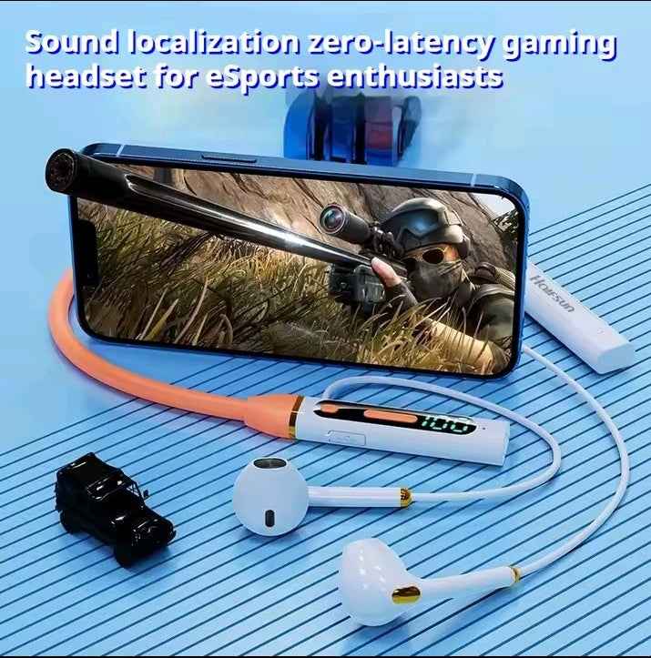 40H Playtime Bluetooth Neckband | Wireless Sport Earbuds with LED Display, Hi-Fi Sound & Noise Reduction | Waterproof for Gym & Work